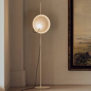 Milan Drôtová stojacia lampa Ø 38 cm farba norka