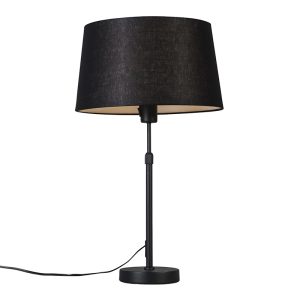 Stolová lampa čierna s čiernym tienidlom nastaviteľná 35 cm - Parte