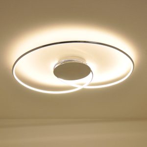 Stropné svietidlo Lindby LED Joline, 74 cm, chrómová farba, kov