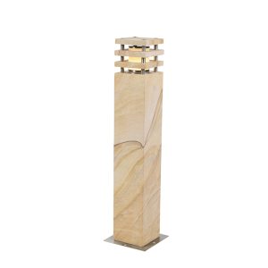 Moderná stojaca vonkajšia lampa pieskovcová 70 cm - nevrlá