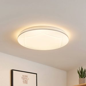 Lindby Smart LED stropné svietidlo Favoria, Tuya RGBW CCT 49 cm