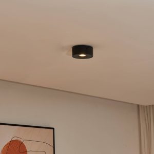 Stropné svietidlo LED Arcchio Rotari, čierne