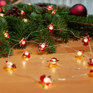 Lindby LED rozprávkové svetlá Motje, Father Christmas, 320 cm, IP20