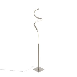 Dizajnová stojaca lampa z ocele vrátane LED s dotykovým stmievačom – Ruta