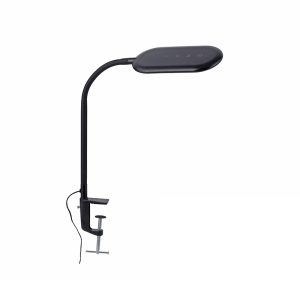 Moderná svorková lampa čierna stmievateľná vrátane LED – Kiril