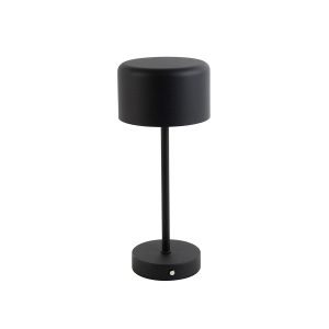Moderne tafellamp zwart oplaadbaar – Poppie