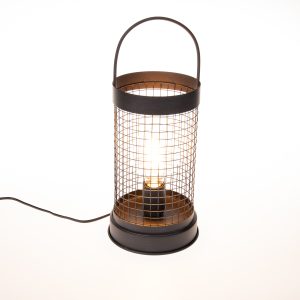 Moderne tafellamp grijs 44 cm E27 - Horario