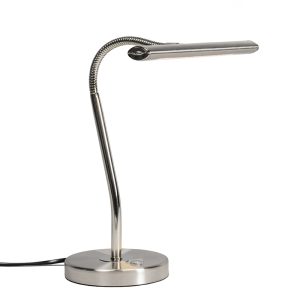 Moderná stolová lampa z ocele vrátane LED – tablo