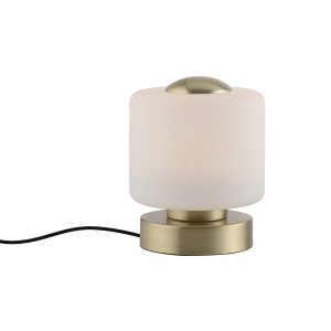 Mosadzná stolná lampa vrátane LED 3-stupňovo stmievateľná dotykom - Mirko